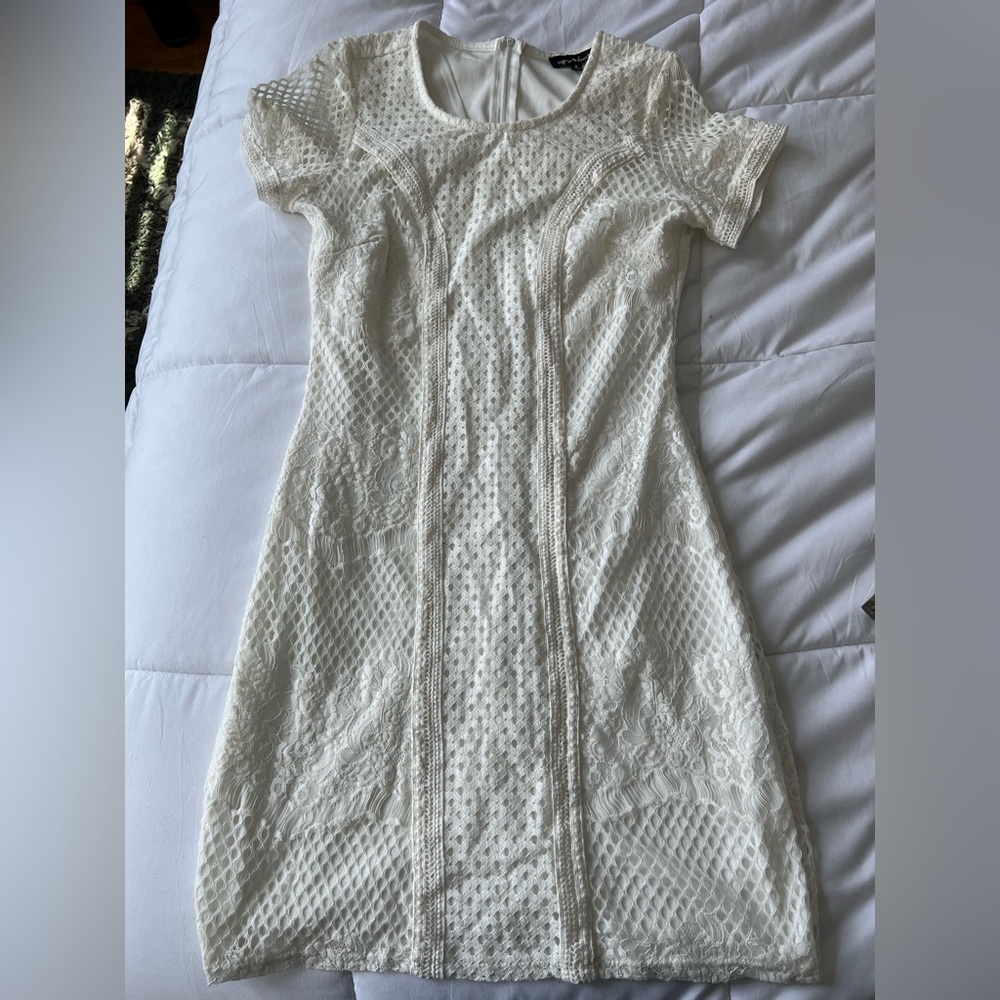 White mini dress